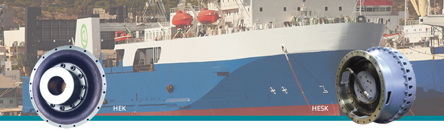 High flexible shaft coupling HEK